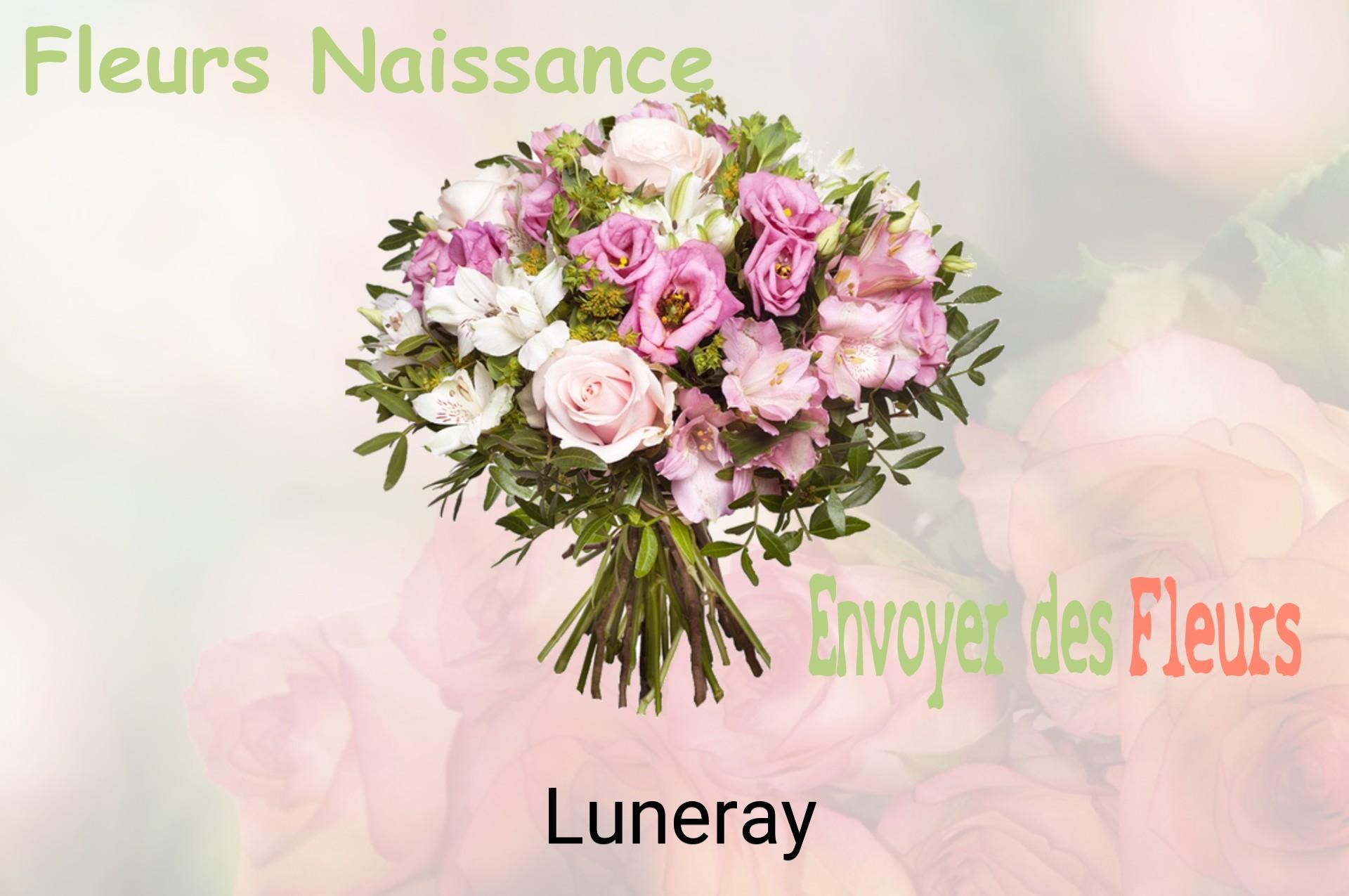 Bouquet de fleurs de naissance livré à Luneray